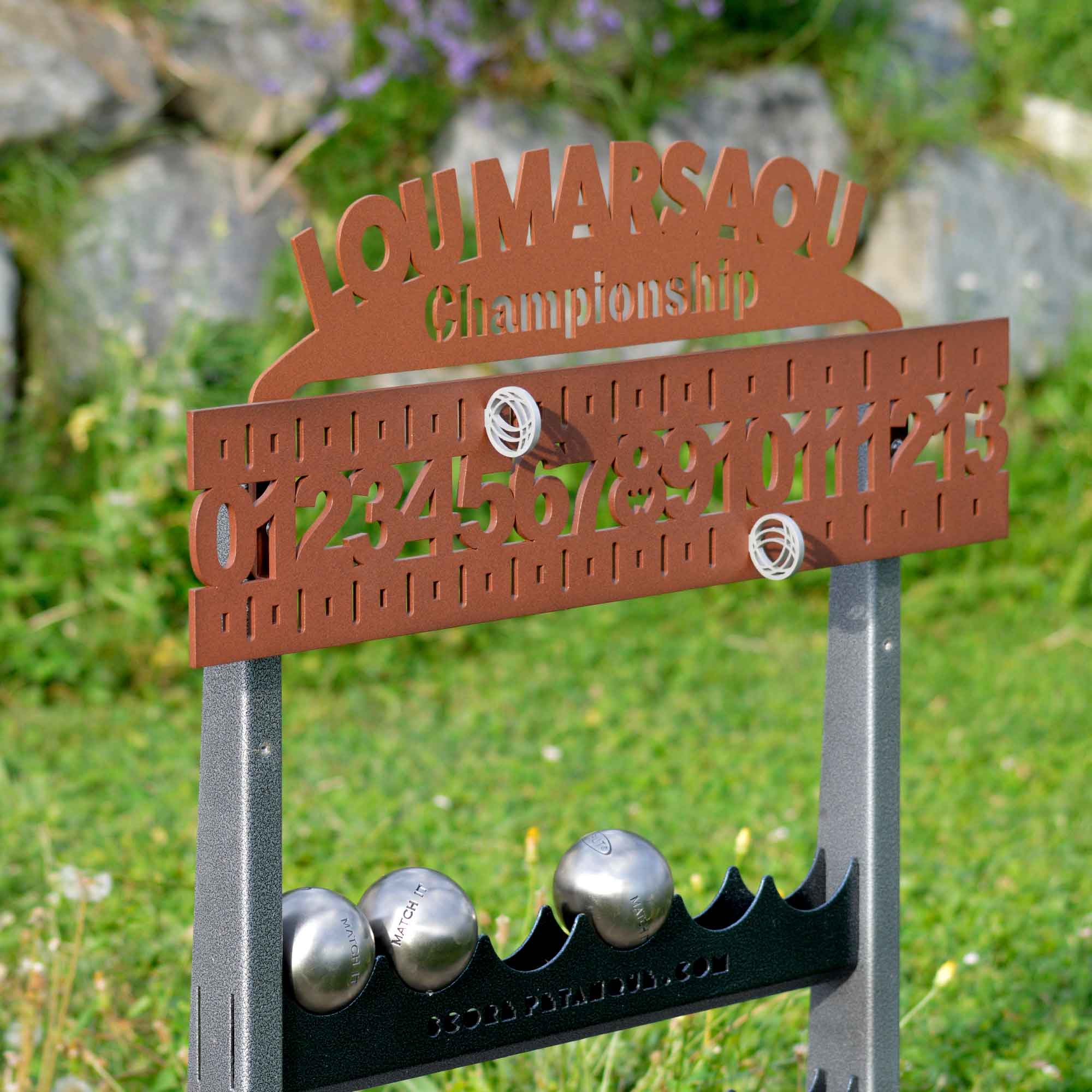 Plaque Personnalisée + compteur Roll 13 Rouille