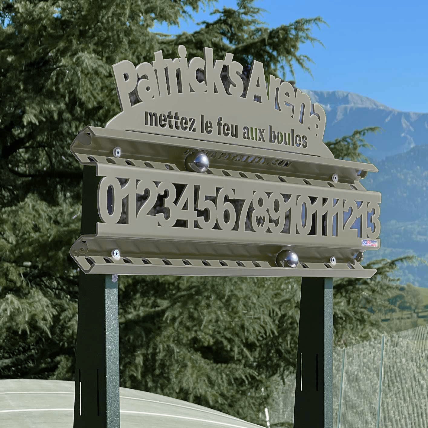 Pack Compteur + Support + Plaque Personnalisée