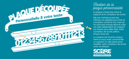 Pack Compteur + Support + Plaque Personnalisée